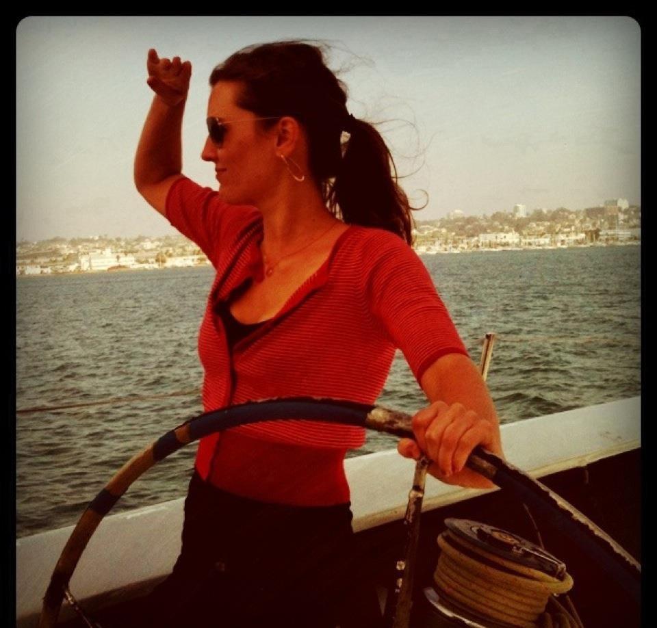 Maren at the helm